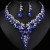 occidental style necklace earrings set high three bride