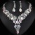 occidental style necklace earrings set high three bride