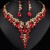 occidental style necklace earrings set high three bride