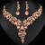 occidental style necklace earrings set high three bride