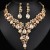 occidental style necklace earrings set high three bride