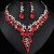 occidental style necklace earrings set high three bride