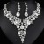 occidental style necklace earrings set high three bride