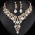 occidental style necklace earrings set high three bride