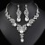 occidental style necklace earrings set high three bride