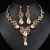 occidental style necklace earrings set high three bride