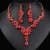 occidental style necklace earrings set high three bride