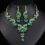 occidental style necklace earrings set high three bride
