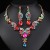 occidental style necklace earrings set high three bride