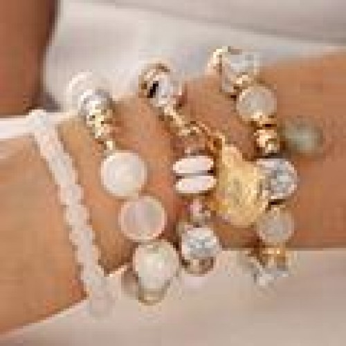 fashion concise Bohemia noble wind Shells multilayer gorgeous temperament lady bracelet