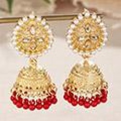 1 fashion mosaic Pearl drop temperament lady earring