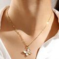 1 fashion sweetOL flash diamond personality bow personality lady necklace