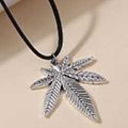 1 fashion retro leaf pendant personality lady necklace