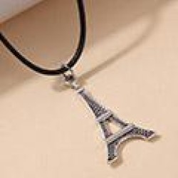1 fashion retro tower pendant personality lady necklace
