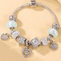 fashion  Metal all-PurposeDL concise flash diamond love personality woman brac..