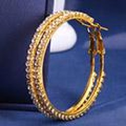 5.0cm concise flash diamond temperament lady circle