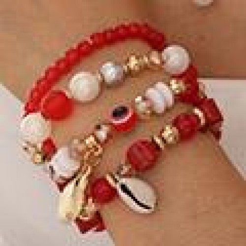 fashion concise Bohemia noble wind Shells multilayer gorgeous temperament lady bracelet