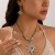 occidental styleins wind starfish  exaggerating Metal rose big love necklace set