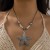 occidental styleins wind starfish  exaggerating Metal rose big love necklace set