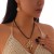 occidental styleins wind starfish  exaggerating Metal rose big love necklace set