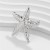 occidental style wind Metal starfish ring woman exaggerating imitate Pearl