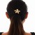 occidental style brief flowers leather bow Metal circle  sweetins elasticity rope head