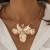 occidental style fashion Irregular Metal petal Collar woman personality three-dimensional flowers clavicle