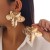 occidental style fashion Irregular Metal petal Collar woman personality three-dimensional flowers clavicle