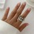 occidental styleins exaggerating Metal wind imitate Pearl ring  personality openingring