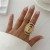 occidental styleins exaggerating Metal wind imitate Pearl ring  personality openingring