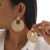 occidental style Irregular Stripe ear stud woman  fashion geometry twining Metal Earringearrings