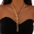occidental style  punk wind Metal textured belt buckle chain necklace  personality geometry clavicle cha