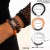occidental style Halloween skull set black woman spider color beads bracelet