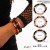 occidental style Halloween skull set black woman spider color beads bracelet