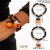 occidental style Halloween skull set black woman spider color beads bracelet