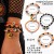 occidental style Halloween skull set black woman spider color beads bracelet