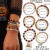 occidental style Halloween skull set black woman spider color beads bracelet