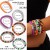 occidental style Halloween skull set black woman spider color beads bracelet