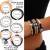 occidental style Halloween skull set black woman spider color beads bracelet