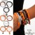 occidental style Halloween skull set black woman spider color beads bracelet