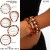 occidental style Halloween skull set black woman spider color beads bracelet