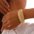 occidental style  exaggerating Irregular translucent width surface bangle  personality Acrylic geometr