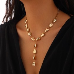 occidental style pendant tassel necklace  fashion Metal windY drop woman