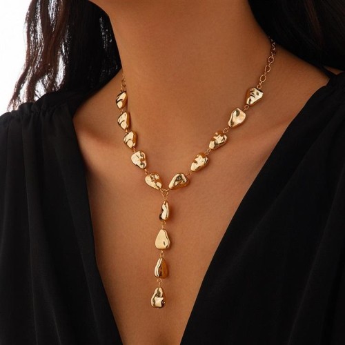 occidental style pendant tassel necklace  fashion Metal windY drop woman