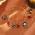 occidental style  Halloween skull chain necklace  creative clavicle