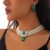 occidental style temperament square fully-jewelled gem necklace retro imitate Pearl beads clavicle