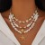 occidental style imitate Pearl style gravel woman Irregular Shells starfish beads necklace