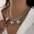 occidental style Metal wind love pendant chain necklace exaggerating big starfish clavicleecklace