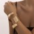 occidental style Metal width bangle woman personality punk wind openingracelet