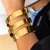 occidental style Metal width bangle woman personality punk wind openingracelet
